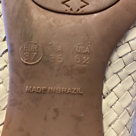 French Sole FS/NY like new leather woven Ballet Flats - Picture 6 of 8